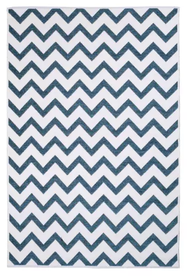 MORETTİ SİDE ÇİFT TARAFLI HALI 10886-J MAVİ-BEYAZ