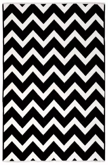 MORETTİ SİDE ÇİFT TARAFLI HALI 10886-K SİYAH-BEYAZ