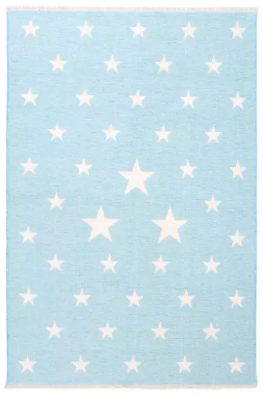 MORETTİ SİDE ÇİFT TARAFLI HALI 10918-C MAVİ-BEYAZ