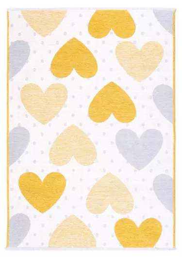 MORETTİ SİDE ÇİFT TARAFLI HALI 10919-B SARI-GRİ