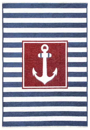 MORETTİ SİDE ÇİFT TARAFLI HALI 10970-M KIRMIZI-MAVİ