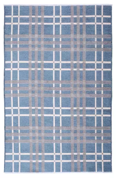 MORETTİ SİDE ÇİFT TARAFLI HALI 11019-J MAVİ-GRİ