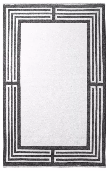 MORETTİ TURİN ÇİFT TARAFLI HALI 11411-A GRİ-BEYAZ