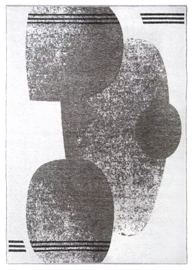 MORETTİ DUO ÇİFT TARAFLI HALI 11733-A AÇIK GRİ-KOYU GRİ