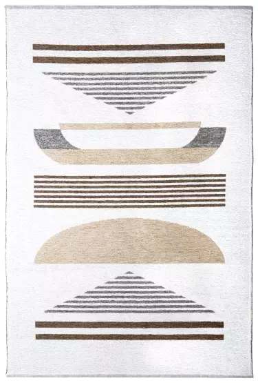 MORETTİ DUO ÇİFT TARAFLI HALI 11732-B BEJ-GRİ